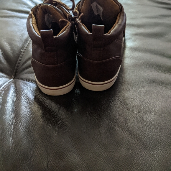 Cat & Jack's brown high tops. - Picture 3 of 5